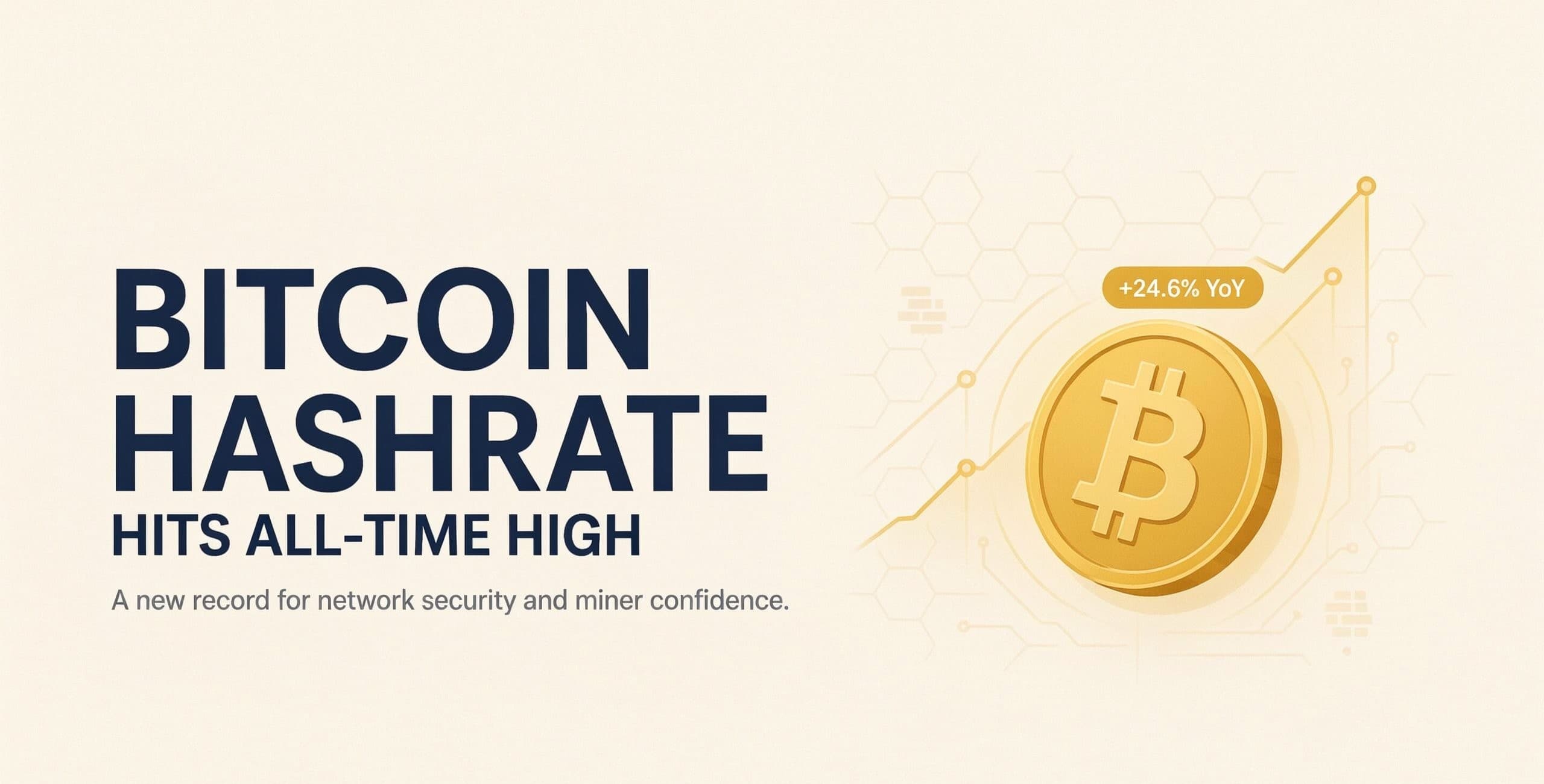 Bitcoin Hashrate Reaches New All Time High in 2026