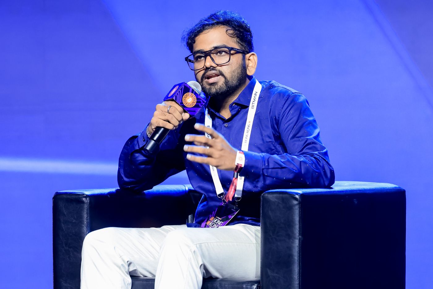 Aditya Ranjan speaking on the panel